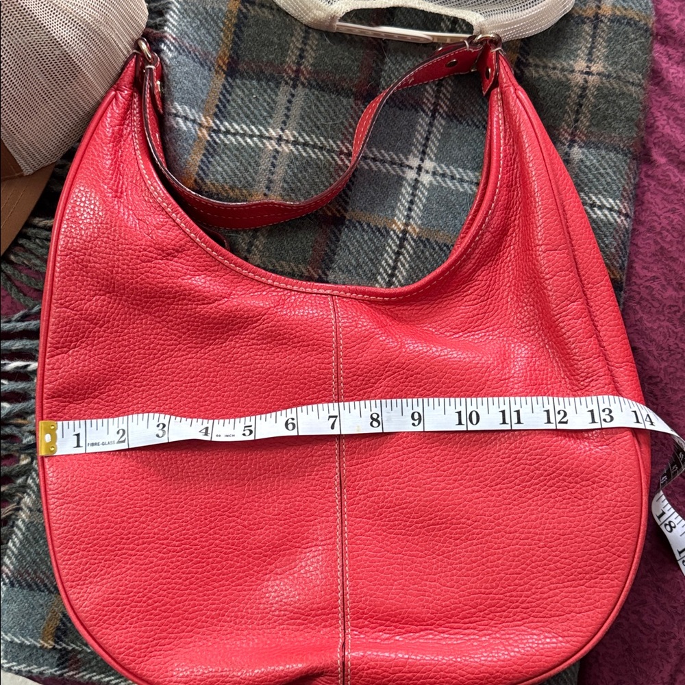 Kate Spade vintage Red orange Leather shoulder Bag - Picture 3 of 10